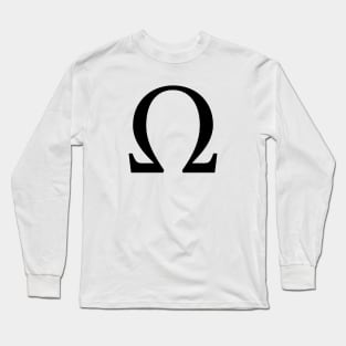 Black Omega Long Sleeve T-Shirt